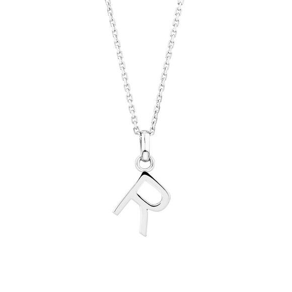 "R" Initial Pendant & Chain in Sterling Silver by Michael Hill - Picture 2 of 6